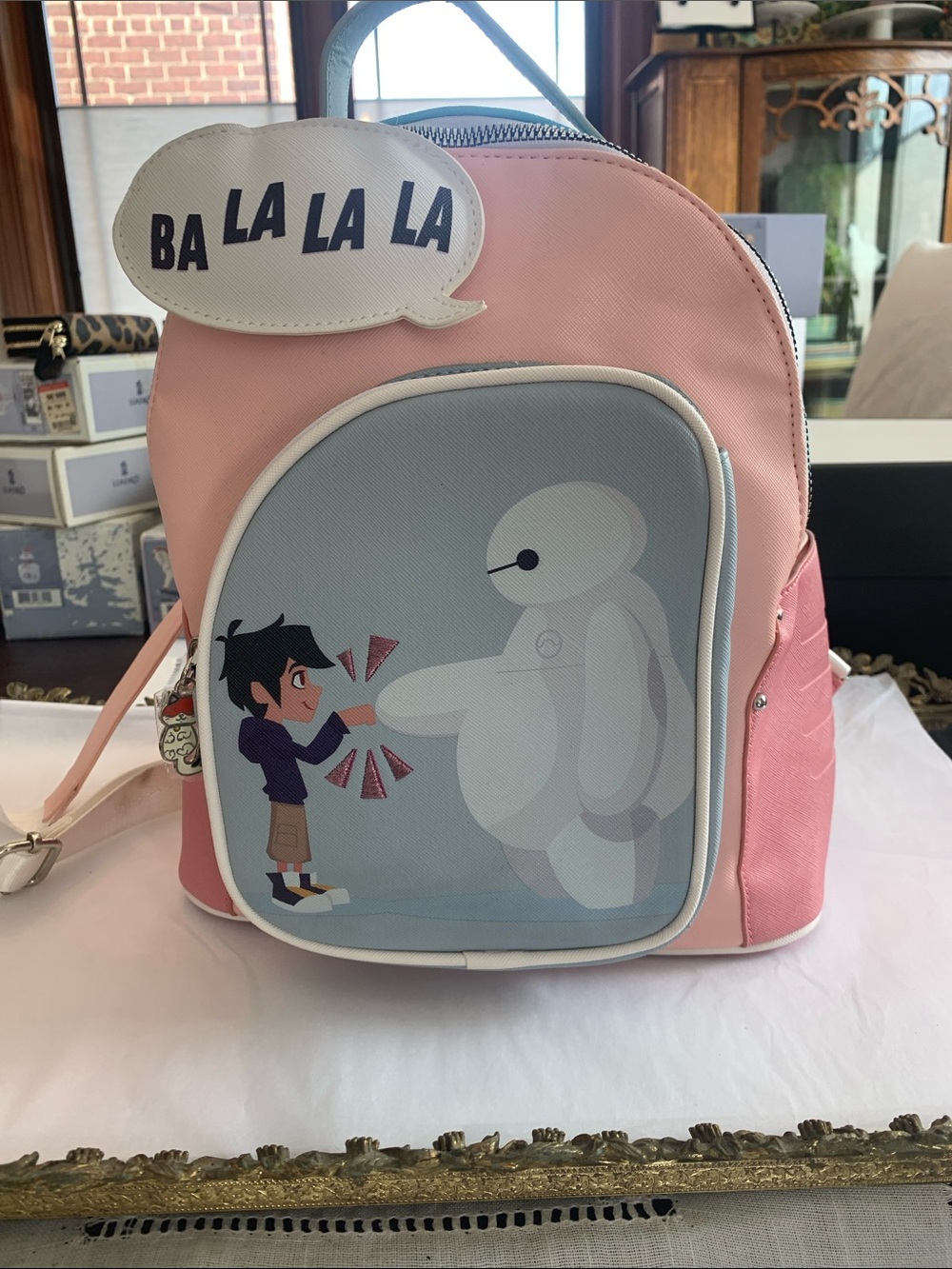Pink Cartoon Character Girls Backpack